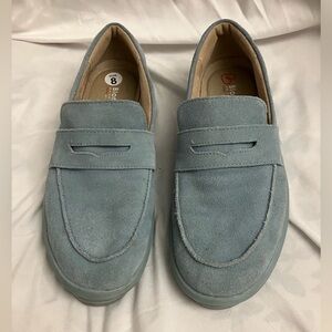 Blondo Waterproof Suede Leather Loafers Size 8
